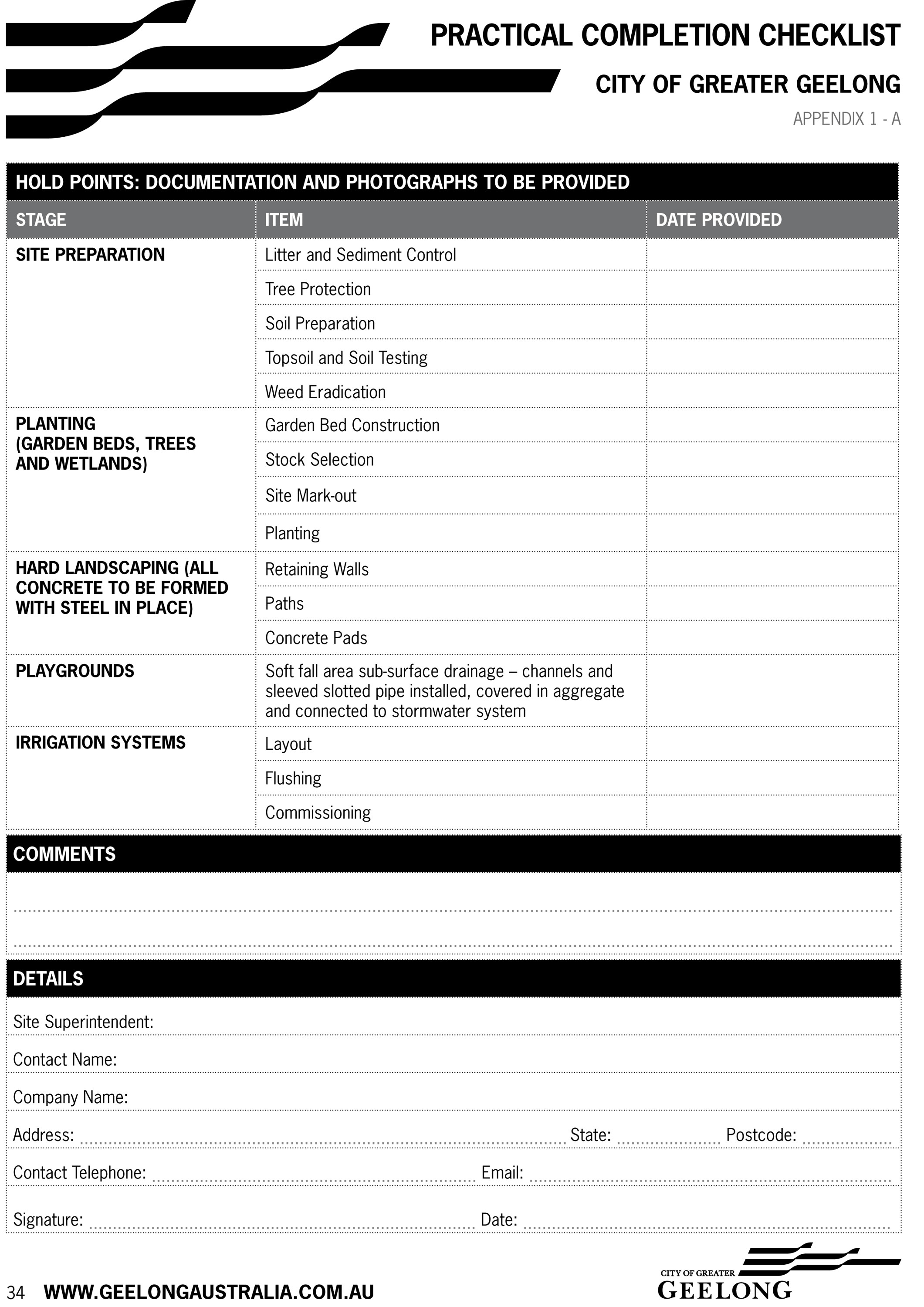Appendix 1 - A