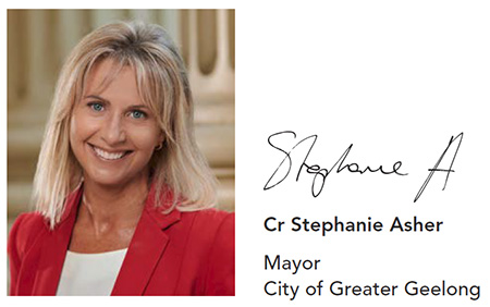 Mayor Stephanie Asher - image and signature