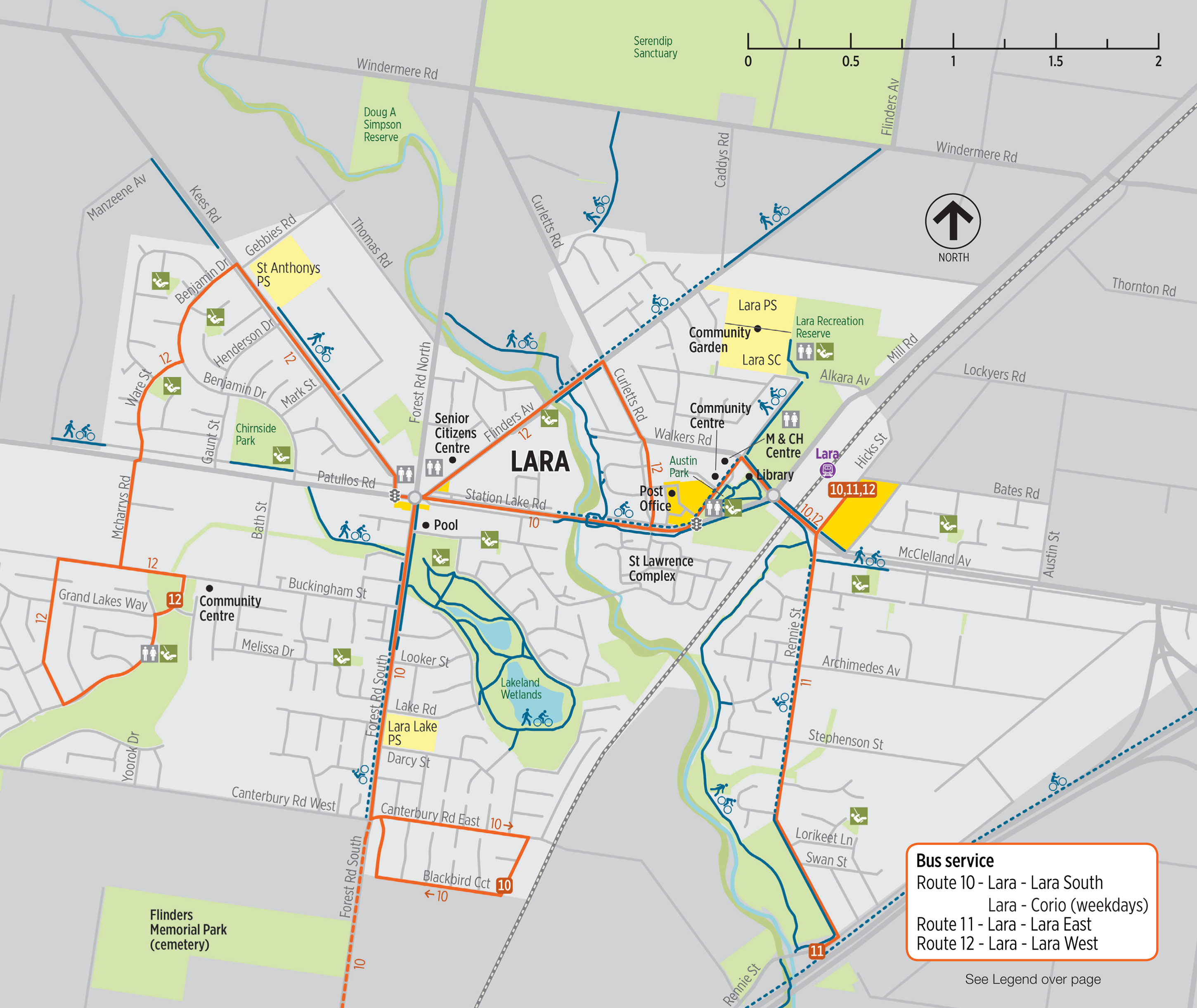Lara active trail map