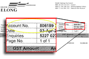 Account number example