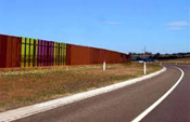 Road furniture including highway panels