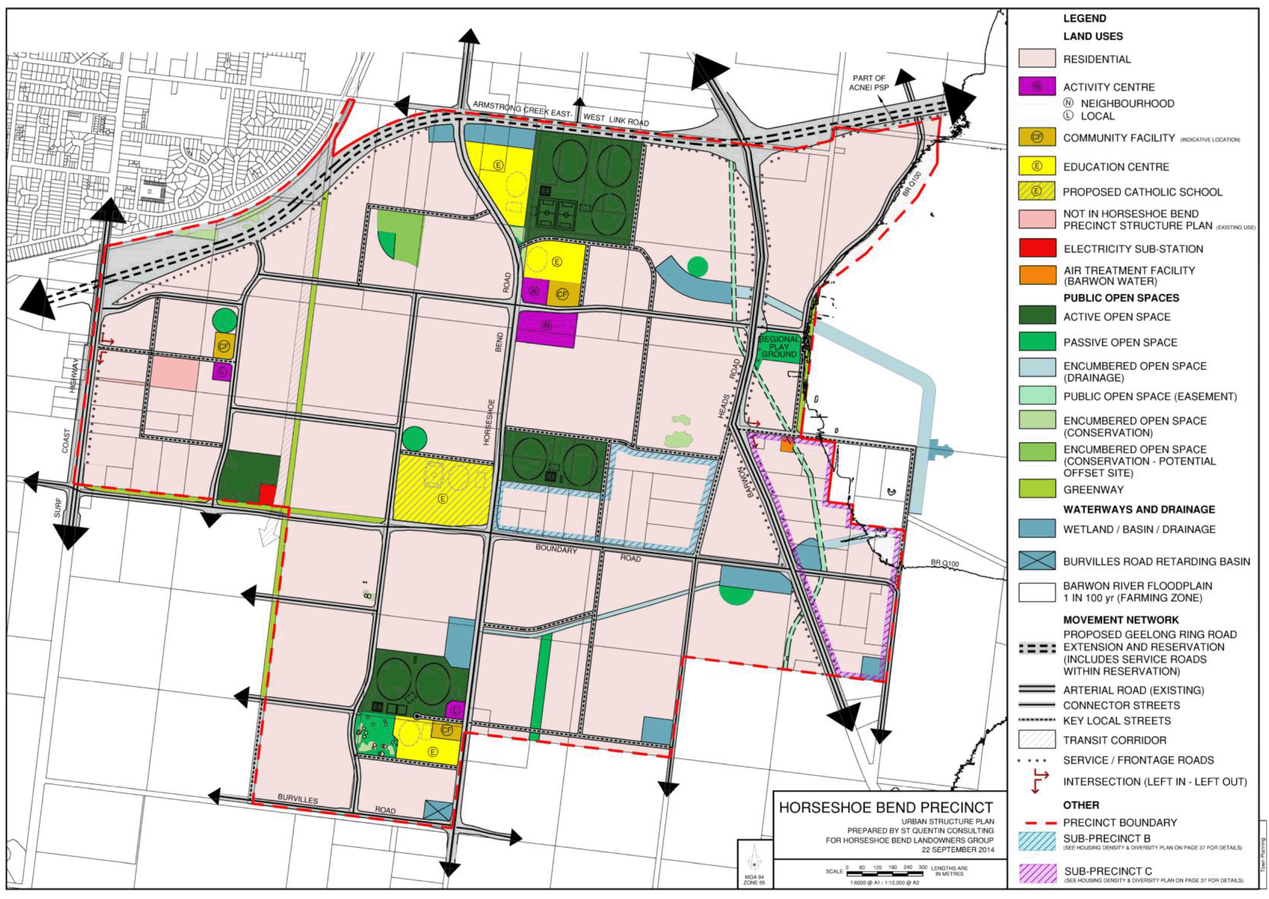 Horseshoe Bend Precinct map