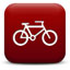 White bicycle on red background