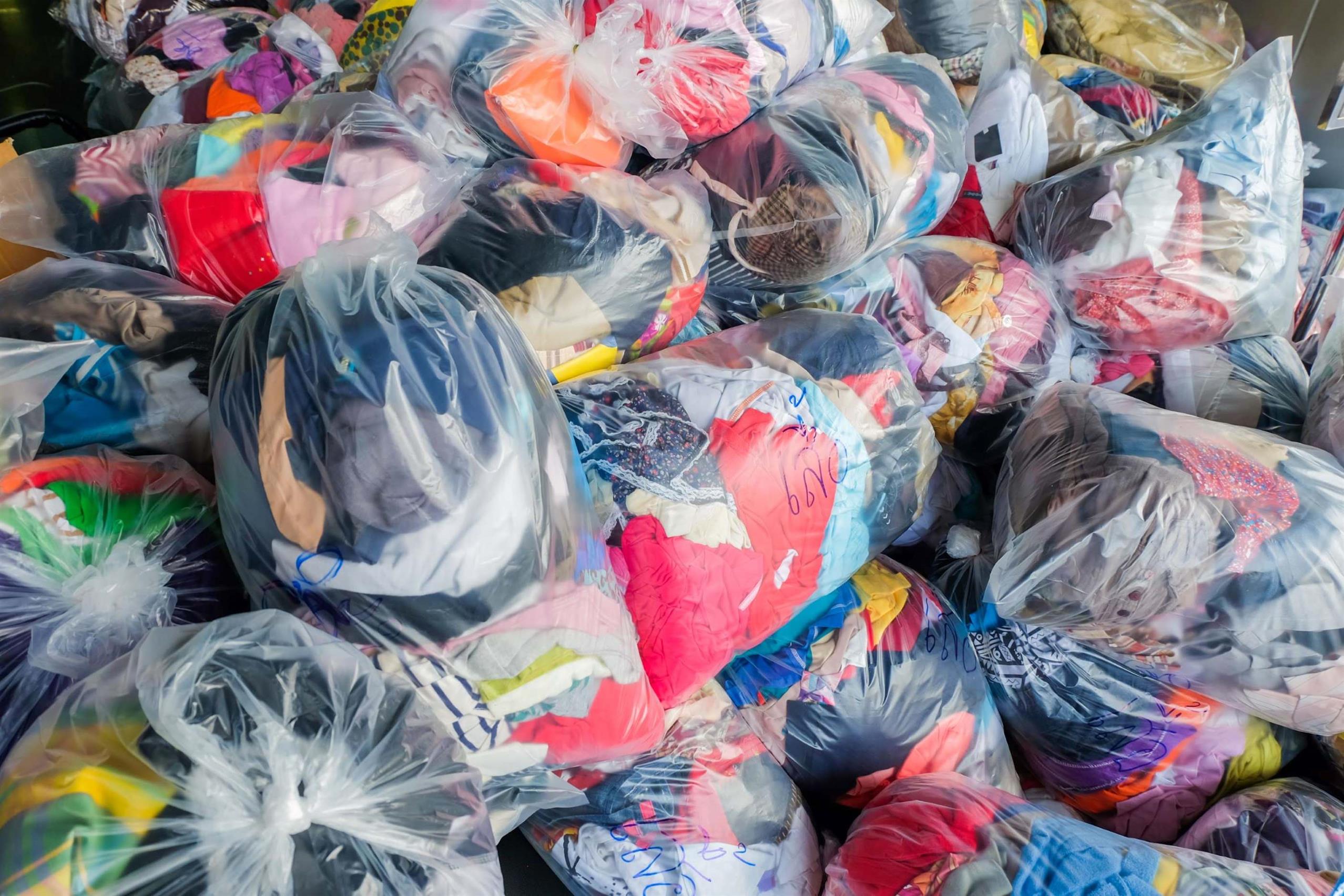 Donated Clothes Rethink Gdp - GDP textile recycling and donation bins
