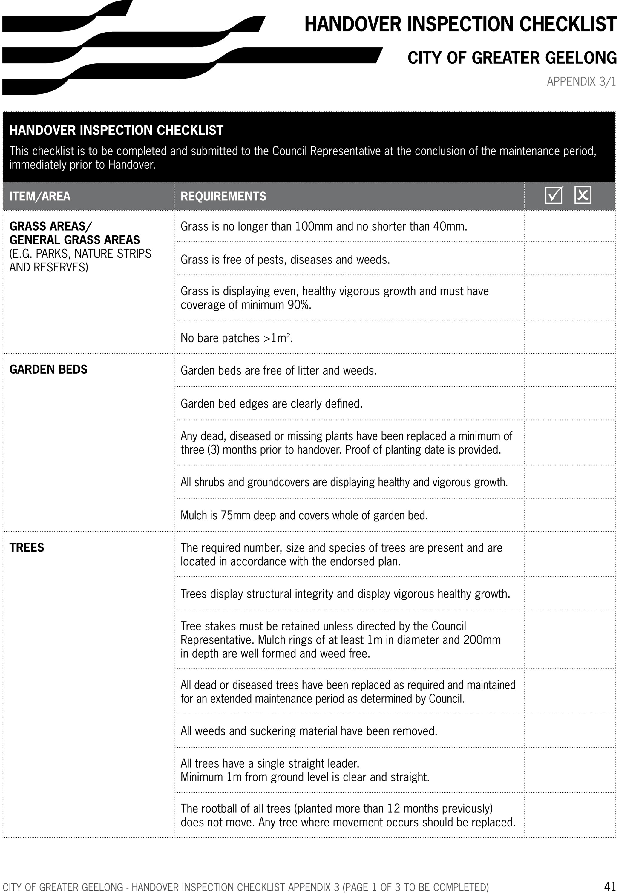 Appendix 3/1