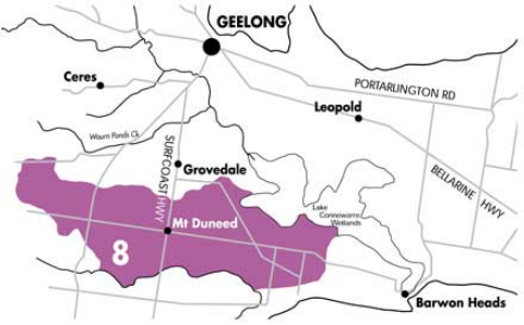 Zone 8 Map - Basalt flows indigenous plants