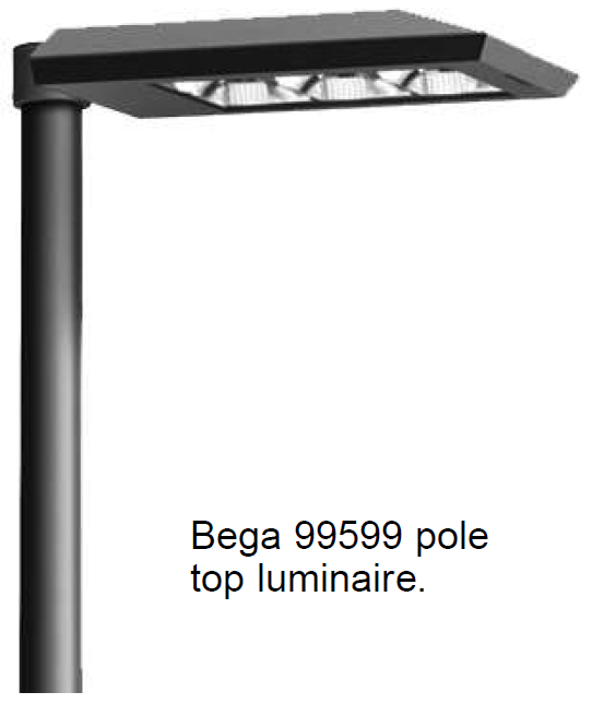 Bega 99599 pole top luminaire.