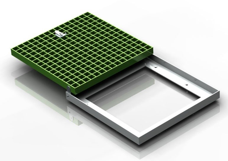 2nd example of R and S Grating hinged pit lit in frame