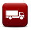 White truck on red background