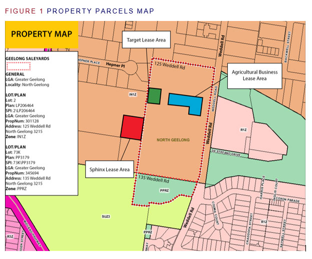Figure 1 - Property parcels map