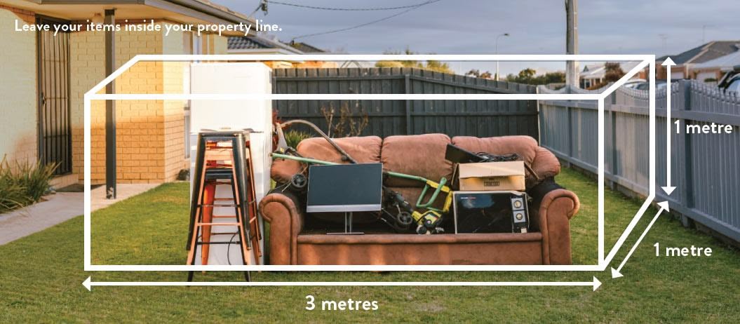 Size limits for hard waste items