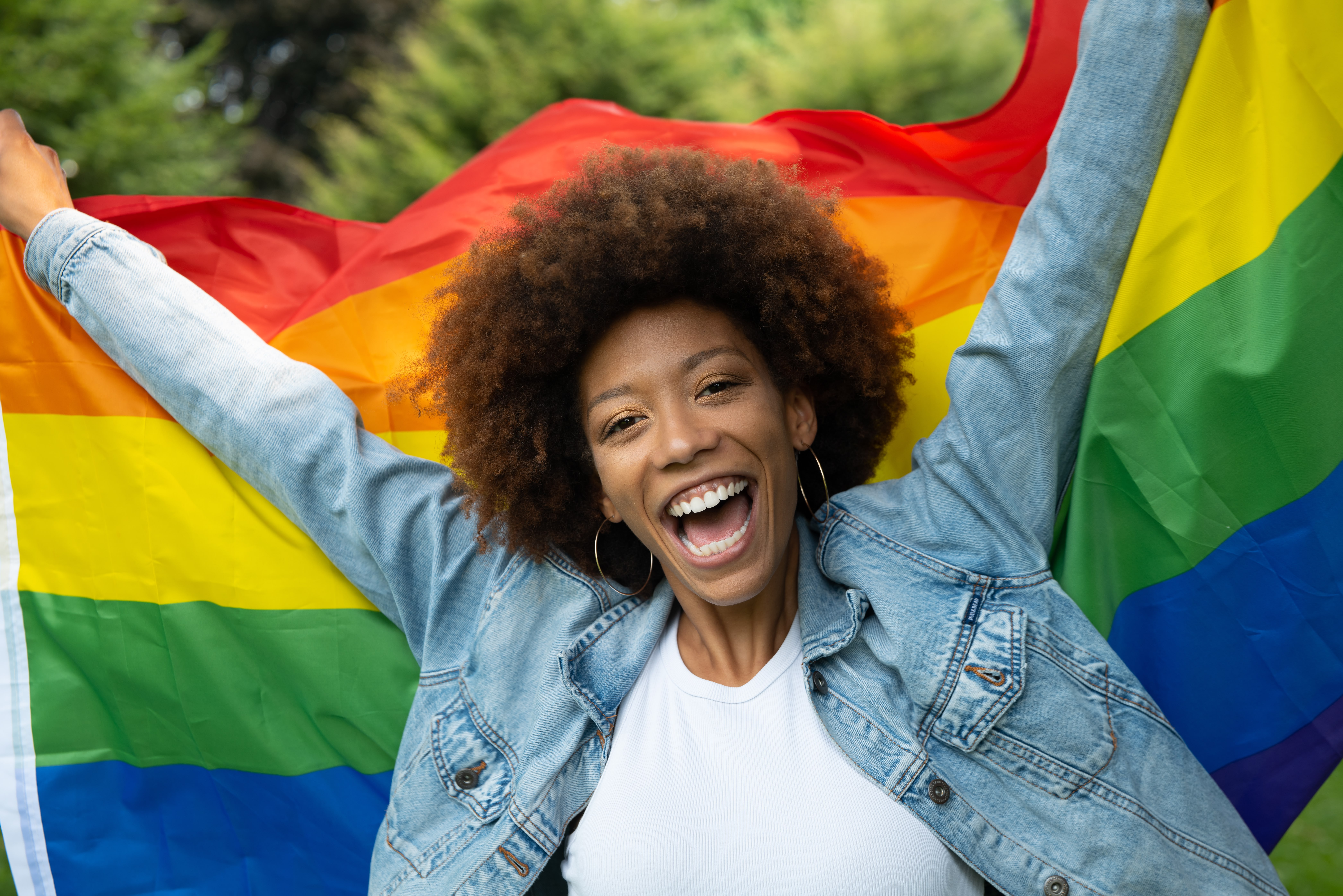 LGBTQI rainbow symbol.