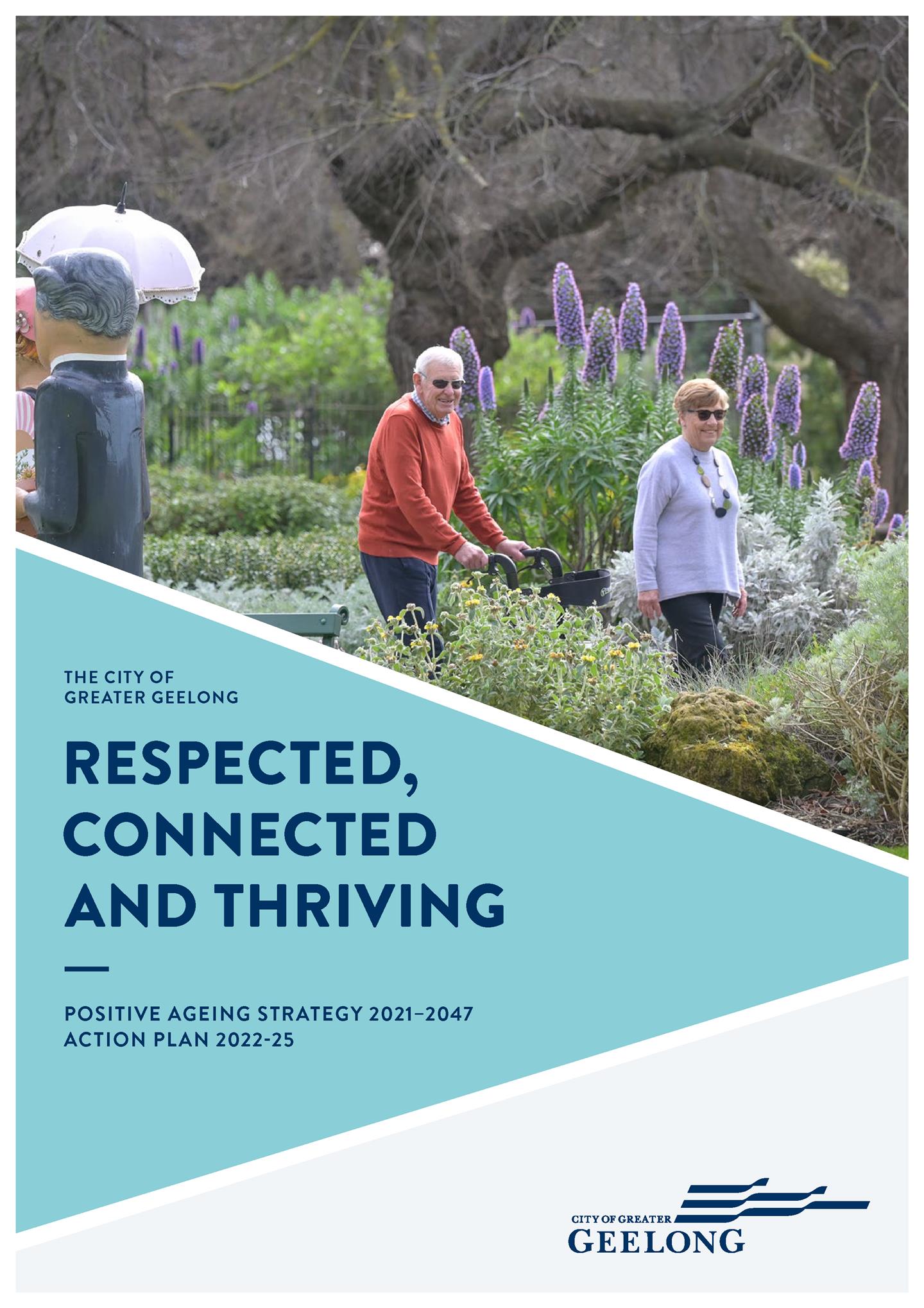 The Positive Ageing Strategy 2022-25 Action Plan - front cover.