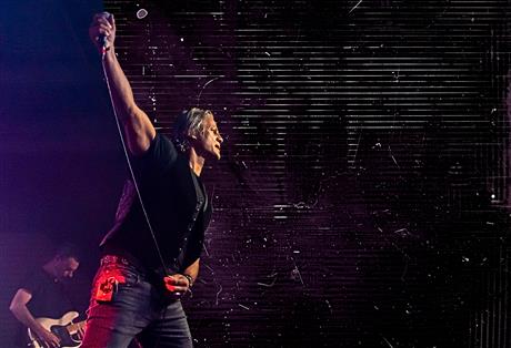 Jon Stevens performing