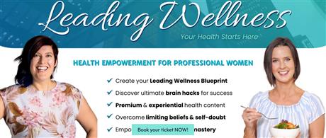 Leading Wellness flyer with presenters' images