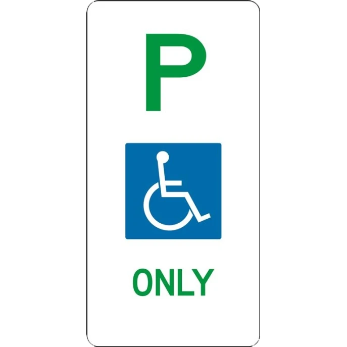 Disabled parking sign