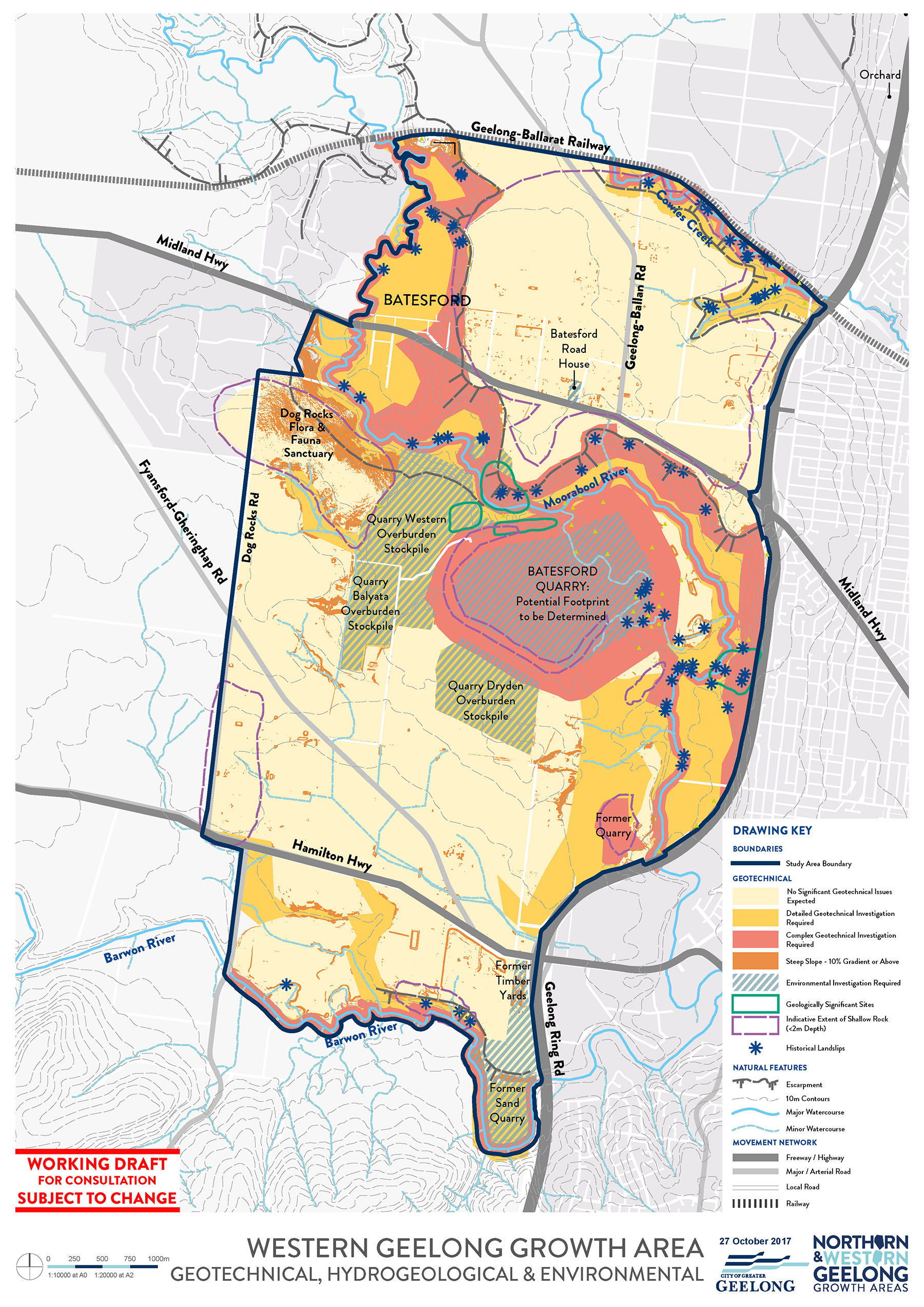 Western Geelong Growth Area - Geotechnical, Hydrogeological and Environmental Map