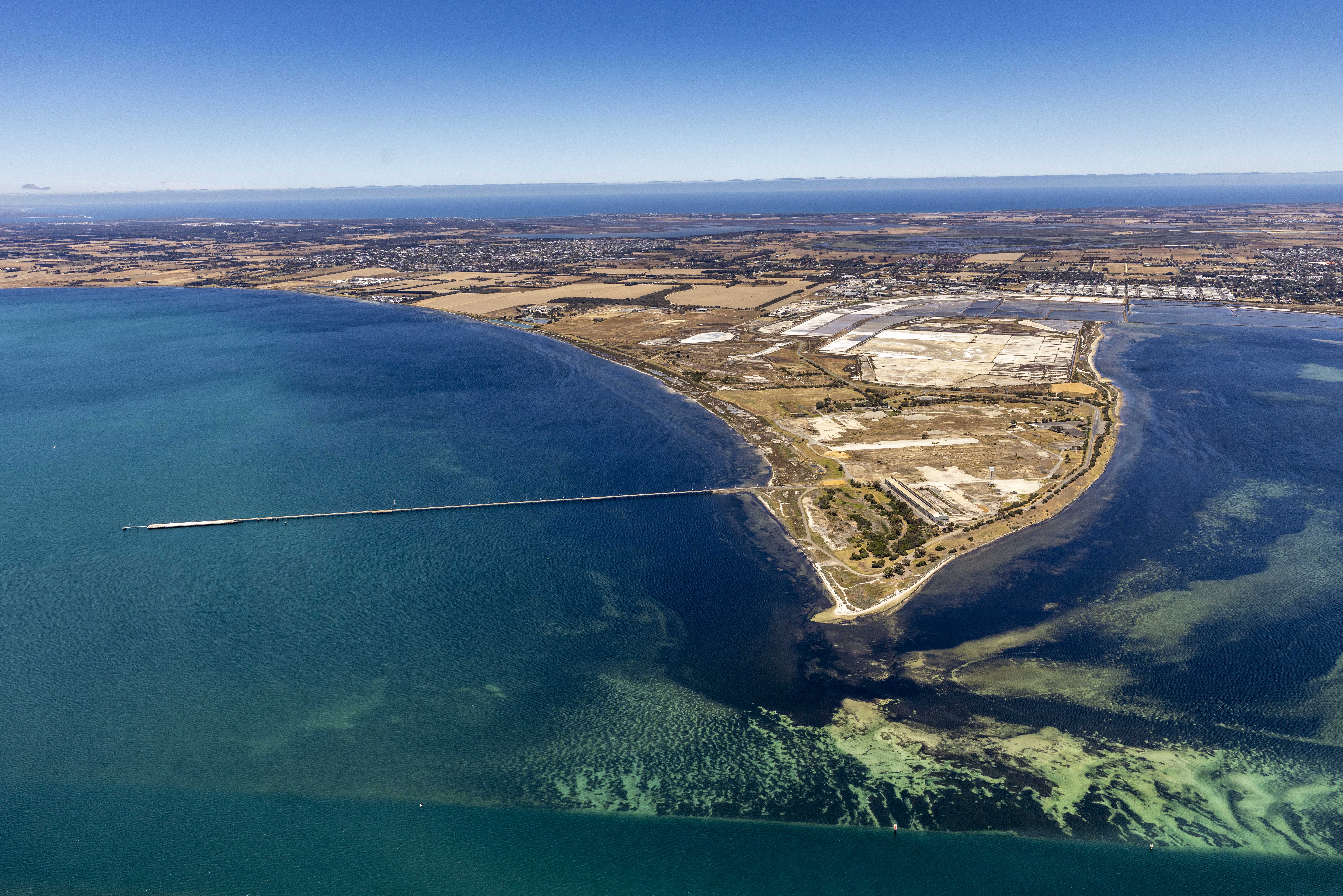 Aerial drone image of Point Henry