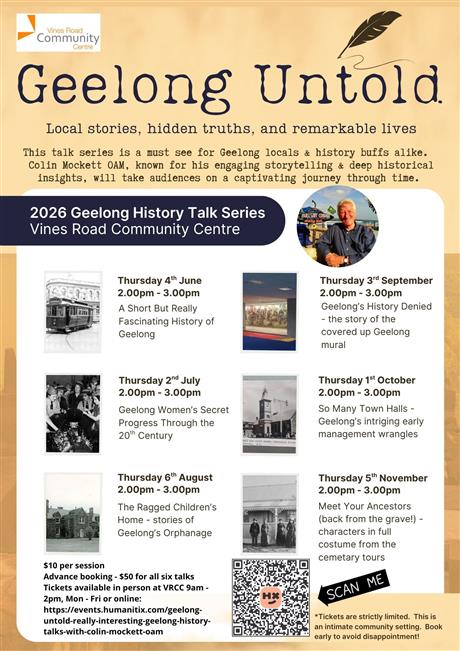 Image of flyer for Geelong Untold