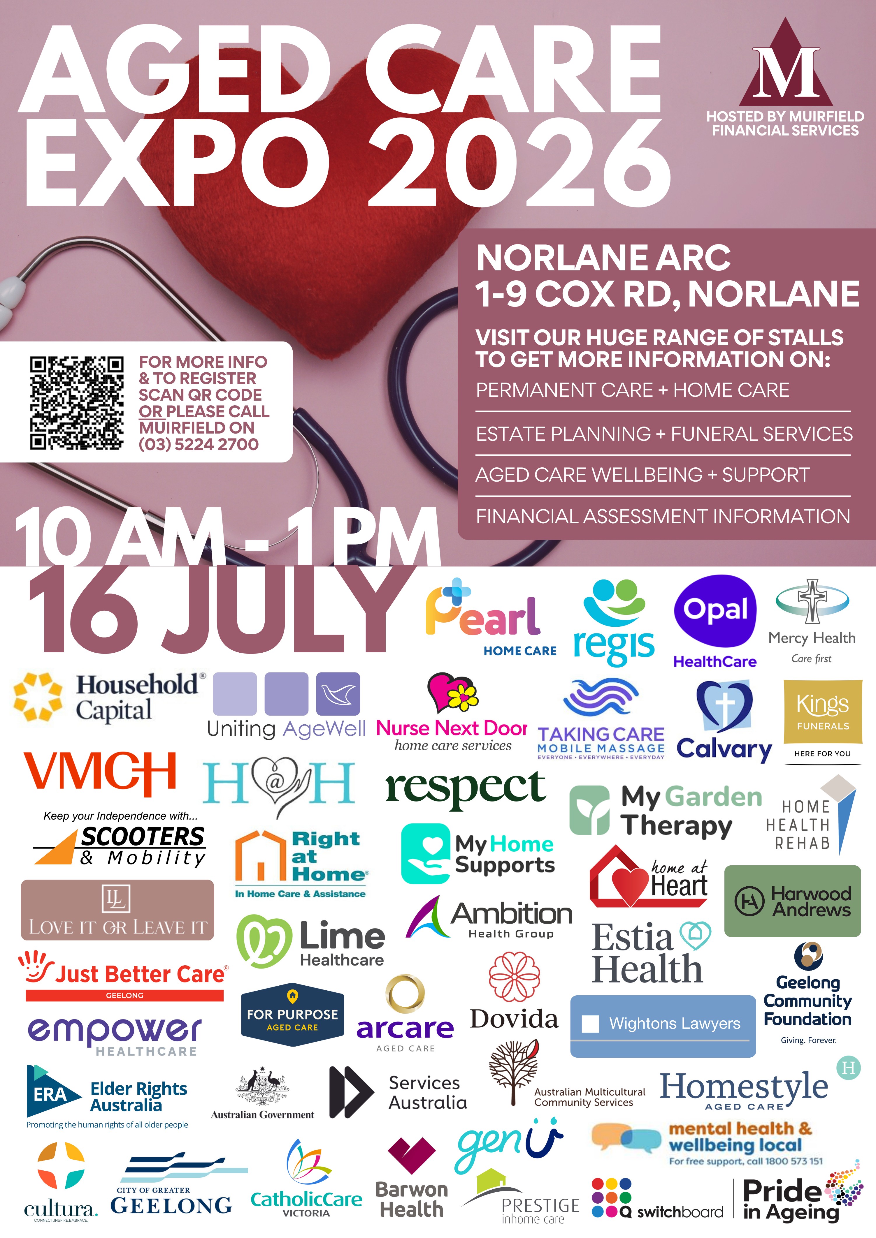 Flyer promoting the Aged Care Expo 2026