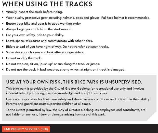 When using the track