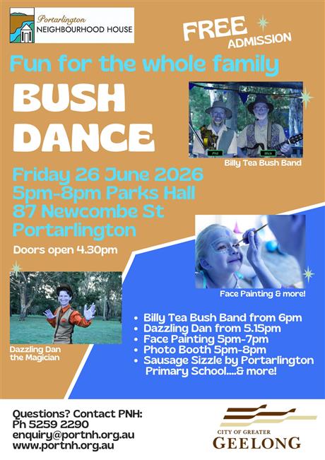 Bush dance poster
