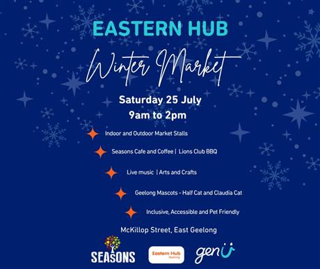 Image of Eastern Hub Winter Market flyer
