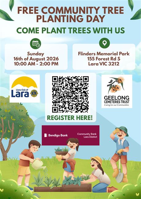 Image of Free Community Tree Planting Day flyer
