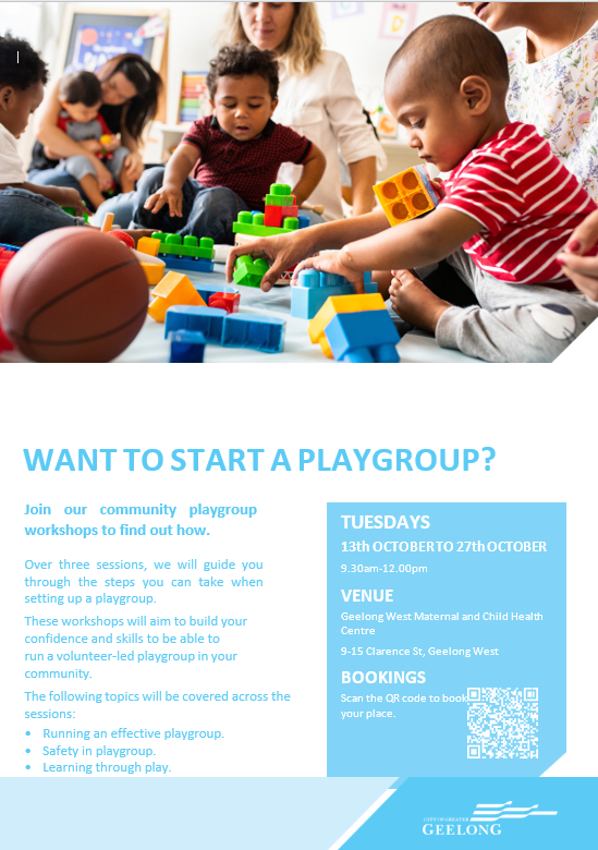 Playgroup flyer