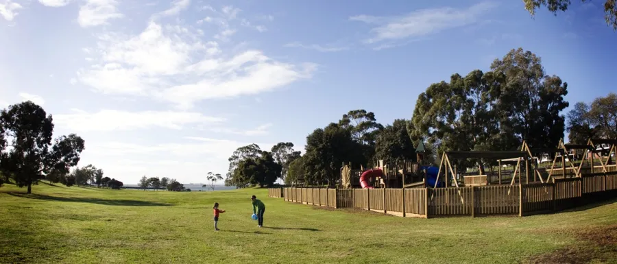 Rippleside park has huge open space and a large playground