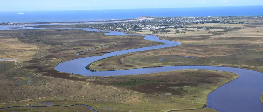 Connewarre looking toward the Barwon Heads township