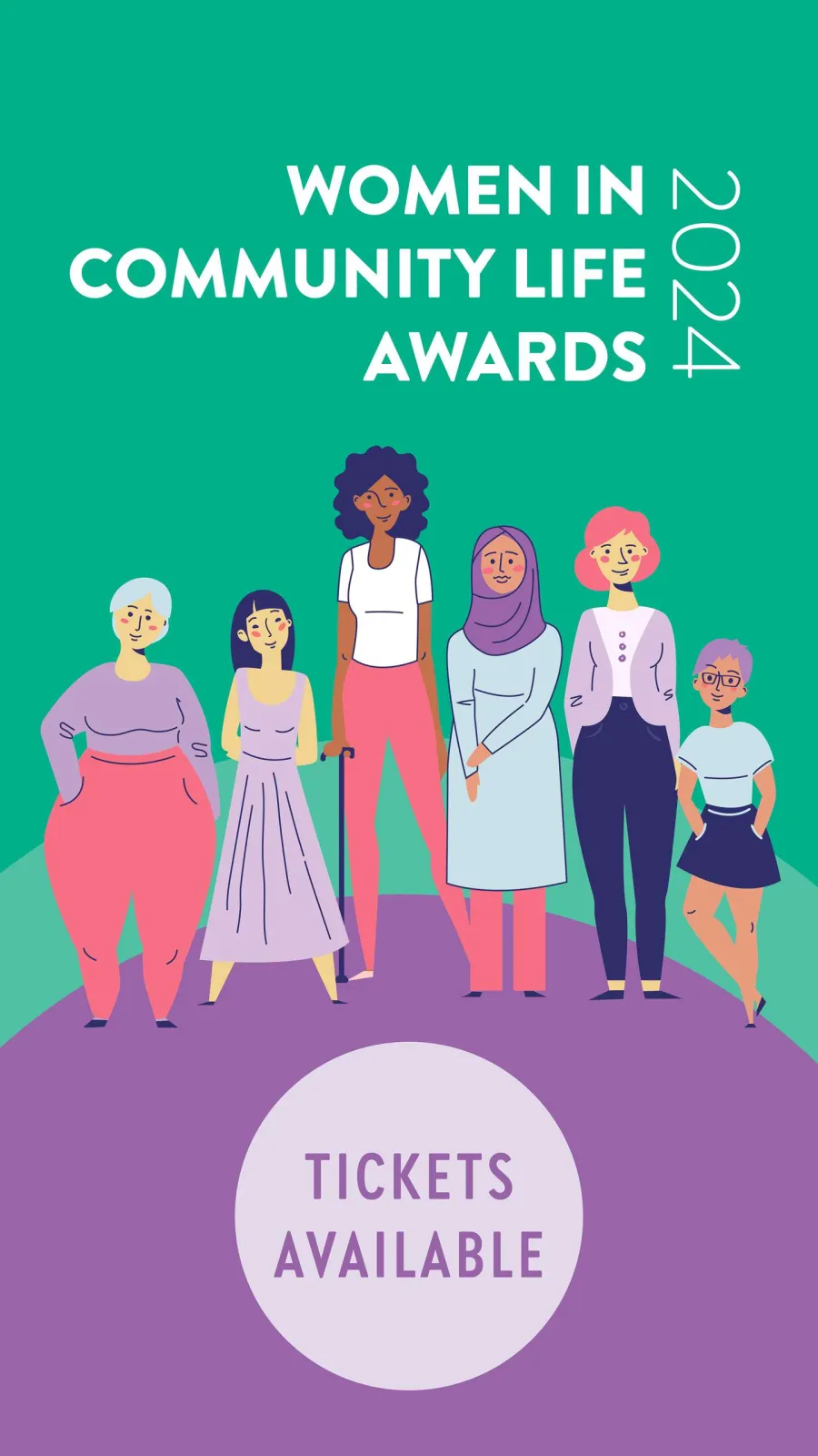 Tickets are available for the 2024 Women in Community Life Awards held on Friday 8 March