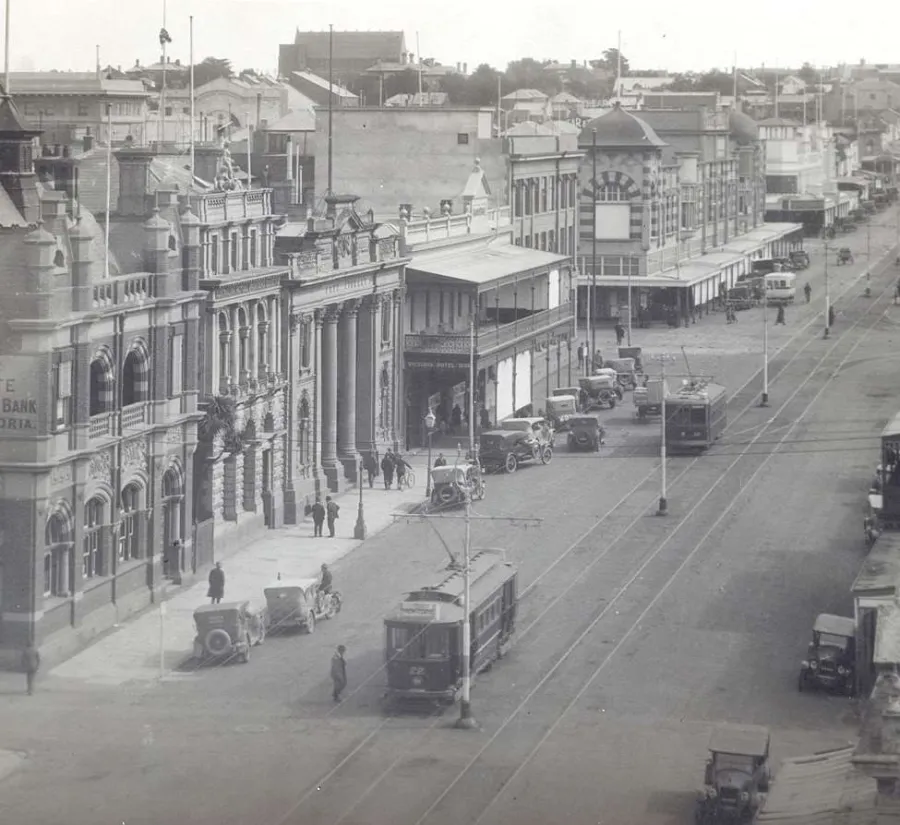 Moorabool street looking north C1915 Image: Geelong Heritage Centre Main Photographic Collection