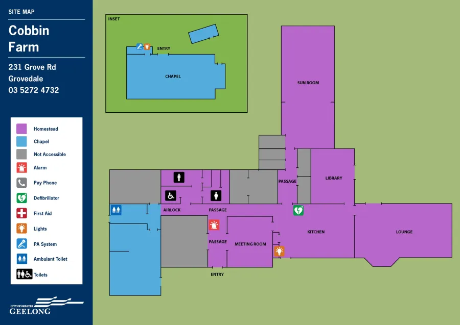 14800 City of Greater Geelong Cobbin Farm Maps Internal D06 - Cobbin Homestead and Chapel