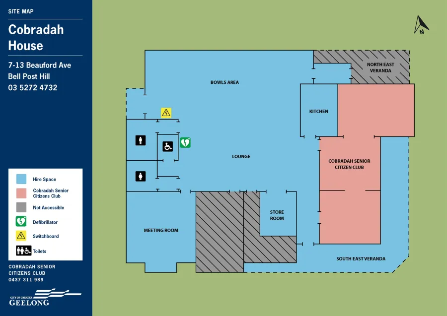 15121 City of Greater Geelong Cobradah House Maps Internal - Cobradah Homestead