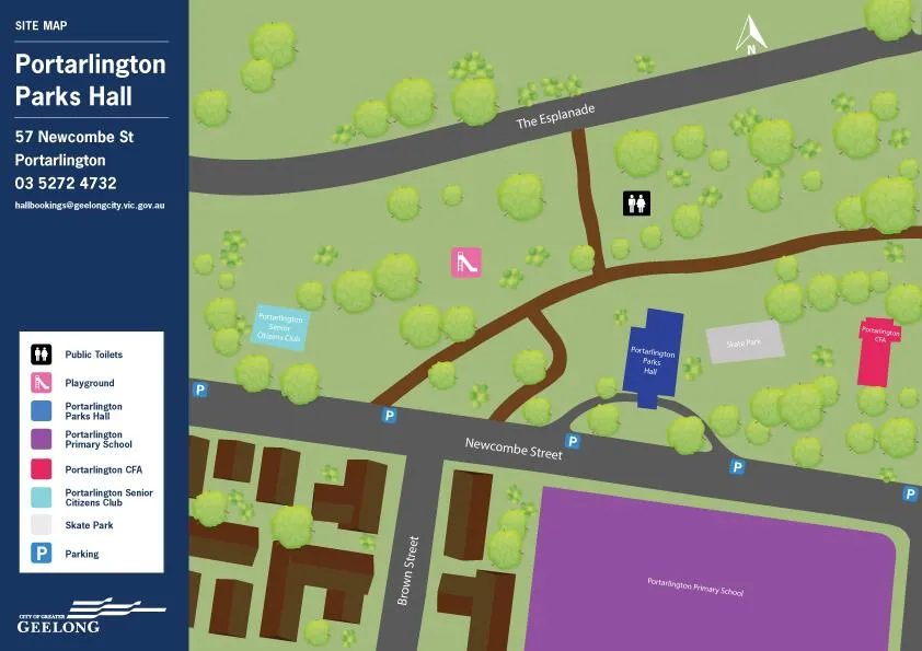 15990 City of Greater Geelong Portarlington Map External V3 - Portarlington Parks Hall