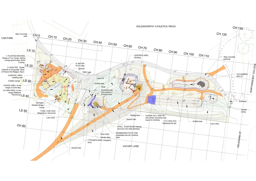 Goldsworthy Reserve Playground Plan.