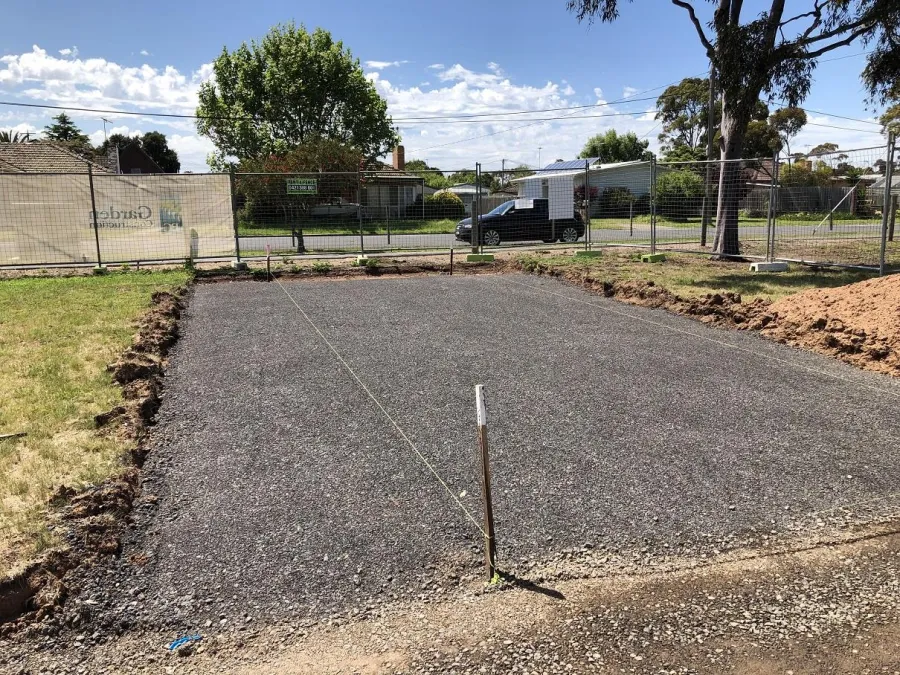 Construction of new car park at the Lara Dog Park.