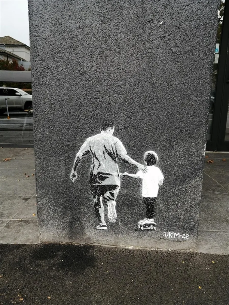 Vkm Man And Child Skatings - VKM Stencil Trail