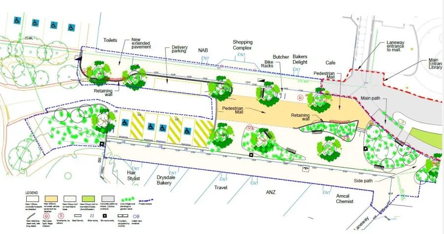 Plan of Upper Wyndham Street.