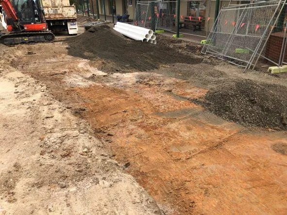 Excavation of Wyndham Street