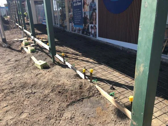 Footpath preparation 