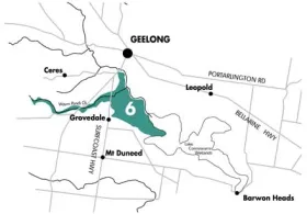 Zone6Map - Marshall Plains and Waurn Ponds Flats indigenous plants