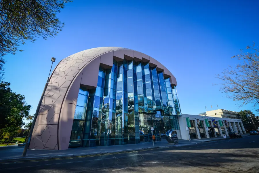 The iconic Geelong Library & Heritage Centre domed building.