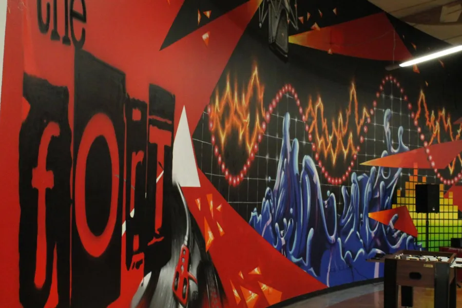 The fOrT Youth Centre wall mural