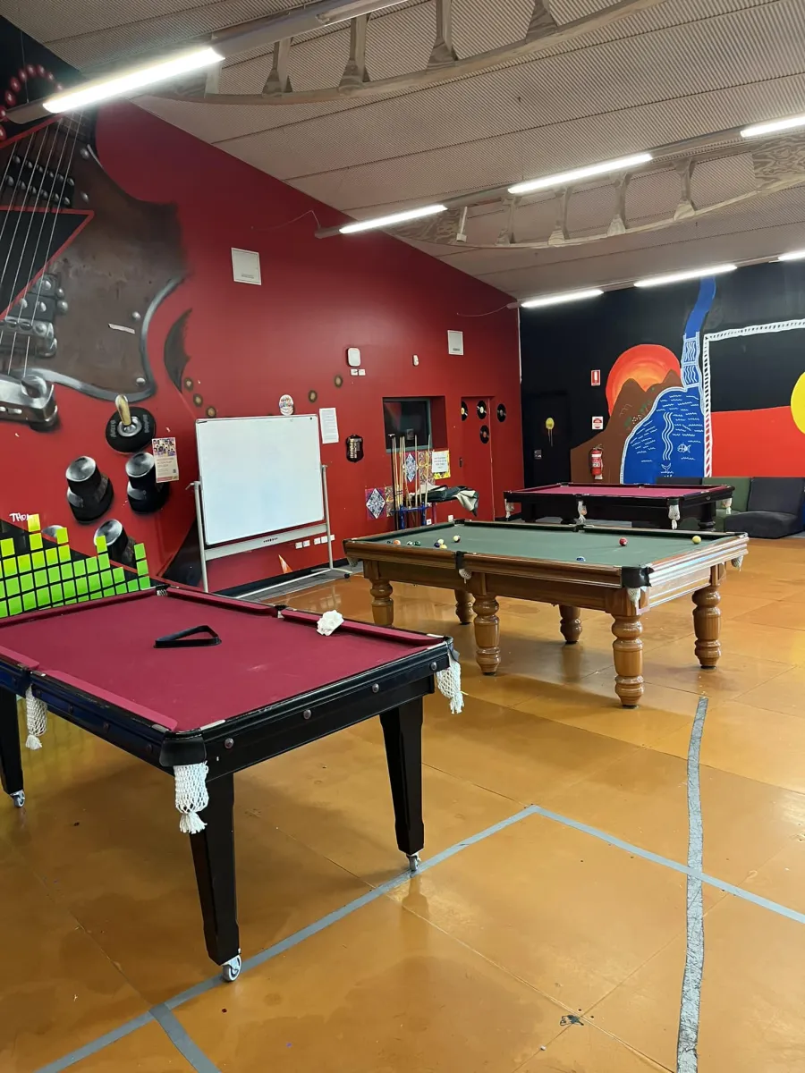 The fOrT Youth Centre pool tables
