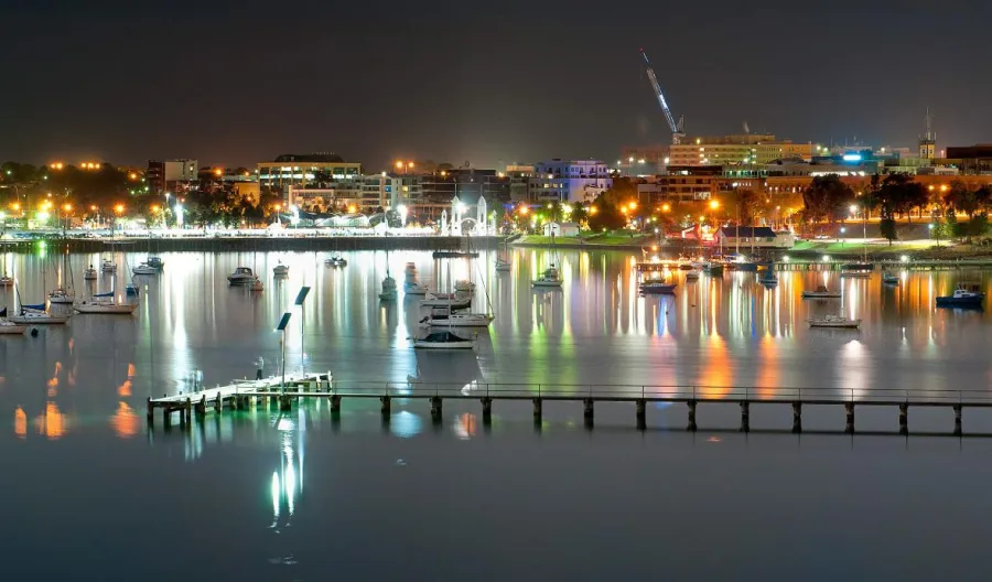 Waterfront At Night