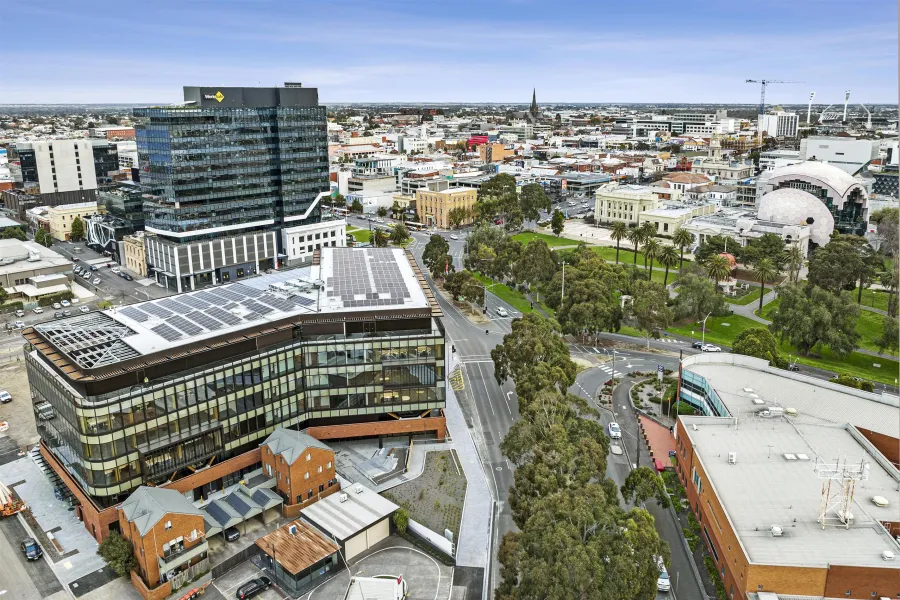 Civic precinct from the west.