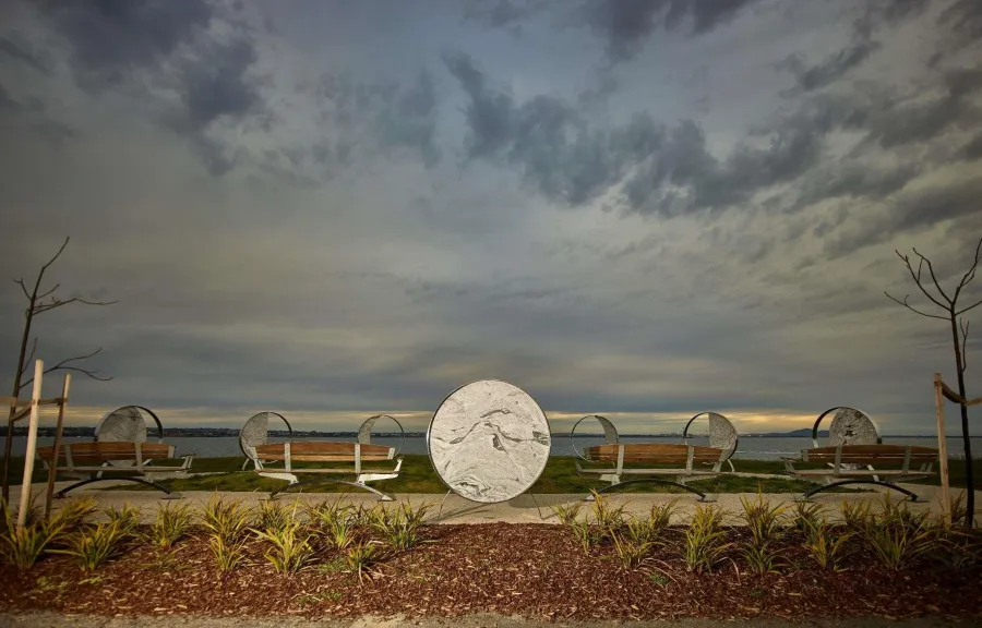Solace - looking out to Corio Bay.