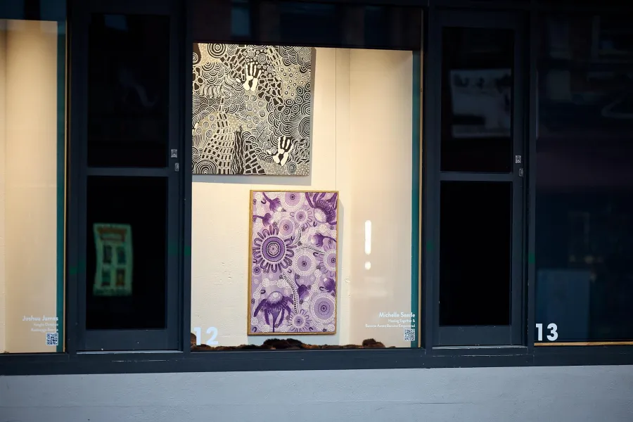 Image of artwork in the Yarra Street Window Gallery